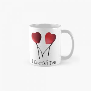 I Cherish You Mug - a sweet and thoughtful gift for your sweetheart! This mug will warm your partner’s heart with its beautiful message. It is made of ceramic and is easy to clean and use. It comes in various sizes to suit your preference. Don’t miss this chance to show your love and appreciation to your special someone!This mug will warm your partner’s heart with its beautiful message. It is made of ceramic and is easy to clean and use. It comes in various sizes to suit your preference. Don’t miss this chance to show your love and appreciation to your special someone!