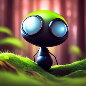 Cute NFT of a curious Black Ant in a forest on a quest for tasty treats to bring back to the colony. This digital artwork is a limited edition creation that you can own and display online. Join the NFT community and order this amazing NFT today!