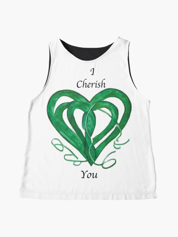 Adorn yourself with the 'My Green Heart' top by CallaCoralia – a wearable expression of 'I cherish you,' merging artistic design and heartfelt sentiment. Elevate your style and emotions in one graceful statement.